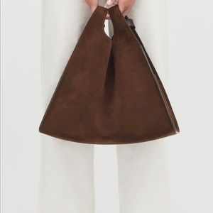 Cuyana Oversized Double Loop Bag — Chocolate